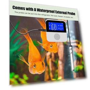 Wi-Fi Temperature and Humidity Sensor with Alarm — Home Climate Control, Leisure outdoor