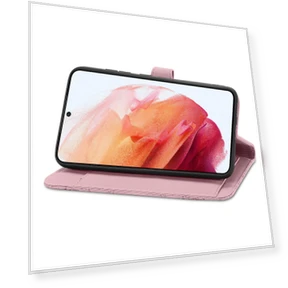 Zipper Wallet Case with Strap Flower Imprint — Flip Cases, Smartwatch 2025