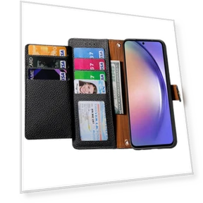 Zipper Wallet PU Leather Phone Cover with Hand Strap — Bumpers, Smartwatch 2025