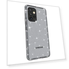 Clear Glitter Case Hard PC+Soft TPU Thicken Drop-proof Mobile Phone Cover — Basic Cases, Smartwatch 2025