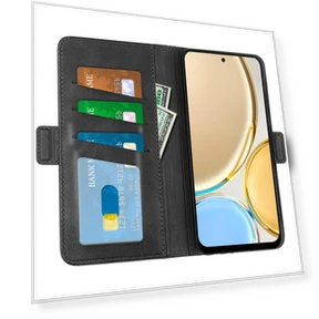 Dual-Clasp PU Leather Phone Shell with Adjustable Folding Stand — Phone Accessories, Smartwatch 2025