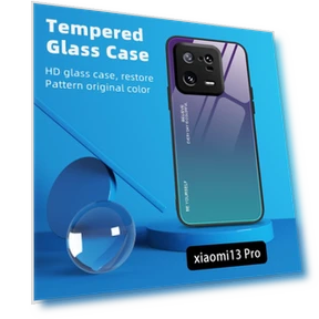 Gradient Color Phone Case with Tempered Glass — Screen Protectors, Smartwatch 2025