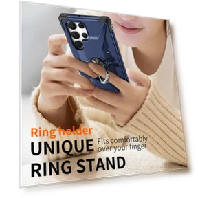 Hybrid Phone Cover with Ring Holder Kickstand — Phone Accessories, Smartwatch 2025