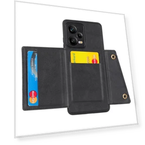 Kickstand PU Leather Coated TPU Case with Car Mount Metal Sheet — Phone Accessories, Smartwatch 2025