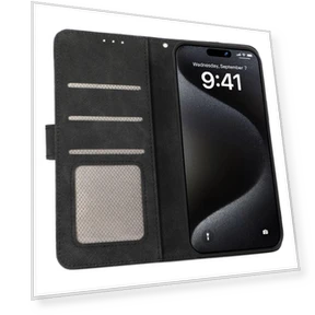 Leather Case RFID Blocking Anti-Scratch Wallet Phone Cover — Basic Cases, Smartwatch 2025