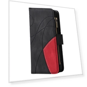 Leather Case with Strap Zipper 9 Card Slot Phone Cover Stand — Basic Cases, Smartwatch 2025
