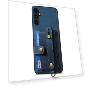 Leather Coated Case with Wristband and Card Slots — Back Covers, Smartwatch 2025