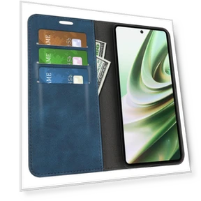 Magnetic Auto-Closing Book Case with Leather Feel and Stand — Phone Accessories, Smartwatch 2025