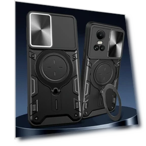 Phone Case with Kickstand and Slide Lens Window — Phone Accessories, Smartwatch 2025