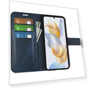 Phone Shell Calf Texture Leather Cover Stand Wallet Case — Smartwatch Protectors, Smartwatch 2025