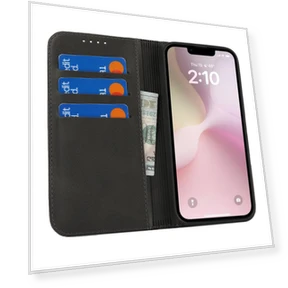 PU Leather Calf Textured Magnetic Closing Smart Phone Cover — Flip Cases, Samrtwatch Bands Straps
