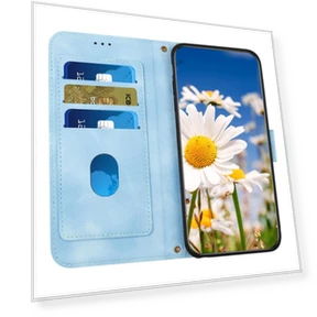 PU Leather Flower Pattern Wallet Style Flip Phone Cover — Flip Cases, Smartwatch 2025