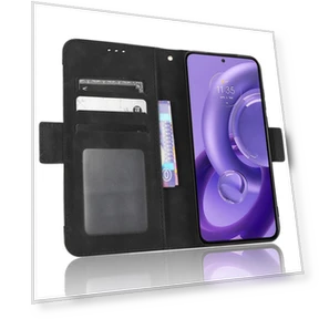 PU Leather Multiple Card Slots Cover with Side Magnetic Clasp and Phone Stand — Flip Cases, Smartwatch 2025