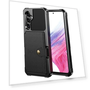 All-round Shockproof PU Leather Coated TPU Case with Card Holder and Kickstand — Bumpers, Smartwatch 2025