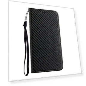 Carbon Fiber Texture PU Leather Flip Wallet Case — Flip Cases, Smartwatch 2025
