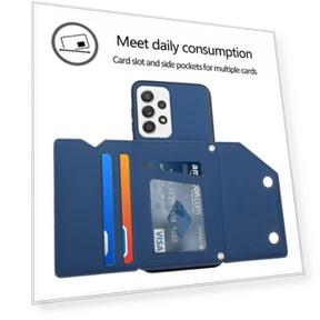 Card Holder Kickstand Phone Back Cover with Shoulder Strap — Back Covers, Smartwatch 2025