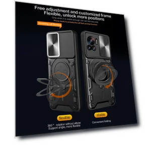 Case with sliding camera cover and stand ring — Basic Cases, Smartwatch 2025