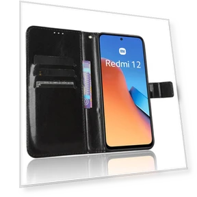 Crazy Horse Texture PU Leather Folio Flip Stand Wallet Cover — Flip Cases, Smartwatch 2025