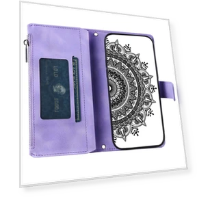 Drop-proof Phone Case with Zipper Pocket and Stand — Phone Accessories, Smartwatch 2025