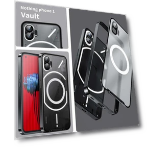 Drop-proof Slim Phone Case with Metal Frame Magnetic Back Cover — Basic Cases, Smartwatch 2025