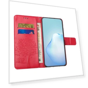 Imprinted Owl Tree Pattern Magnetic Clasp Cover PU Leather Wallet Stand Phone Case — Phone Accessories, Smartwatch 2025