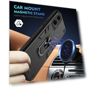 Kickstand Case with Magnetic Car Mount — Phone Accessories, Smartwatch 2025