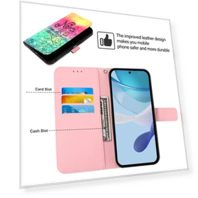 Leather Case Pattern Printing Wallet Stand Mobile Cover with Strap — Phone Accessories, Smartwatch 2025