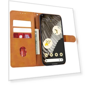 Magnetic Clasp Calf Texture Cover PU Leather Wallet Stand Phone Case — Phone Accessories, Smartwatch 2025