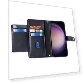 Magnetic Leather Phone Case with Stand and Straps — Phone Accessories, Smartwatch 2025