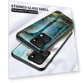Marble Pattern Phone Case with Tempered Glass — Screen Protectors, Smartwatch 2025