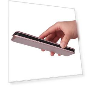 PU Leather Carbon Fiber Texture Cover with Card Holder Stand — Phone Accessories, Smartwatch 2025