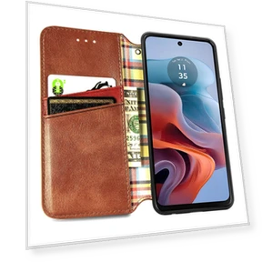 PU Leather Case Rhombus Imprint Wallet Stand Phone Cover — Flip Cases, Smartwatch 2025
