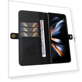 PU Leather Strong Magnetic Flip Phone Cover — Flip Cases, Smartwatch 2025