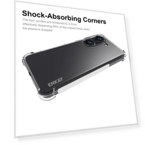 Shockproof Crystal Clear Phone Case — Basic Cases, ENKAY HAT PRINCE
