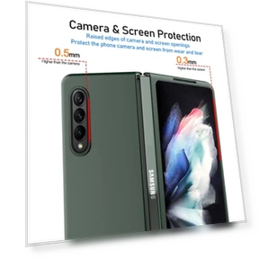 Ultra Slim Rubberized Folding PC Phone Case — Screen Protectors, Smartwatch 2025