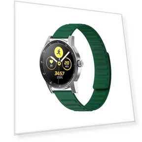 Universal Flexible Silicone Magnetic Absorption Watchband Strap — Bands, Smartwatch 2025