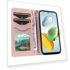Wallet Case Rhombus Leather Phone Cover — Basic Cases, Samrtwatch Bands Straps