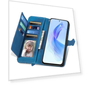Zipper Wallet Case with Strap Flower Imprint — Basic Cases, Smartwatch 2025