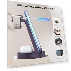 3 in 1 Wireless Charging Station — Chargers, SHEN ZHEN GTL TECHNOLOGY CO .,LTD