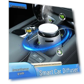 Luxury Car Smart Deodorizer with Aromatherapy Cup Holder — Car Air Fresheners, Discount Domain