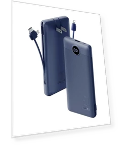 Portable Charger Built-in Cables and AC Wall Plug — Chargers, VRURC