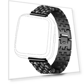 Rhinestone Metal Bling Smart Watch Band — Bands, FitTurn