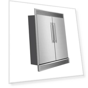 60" 2-Piece Convertible Refrigerator/Freezer Built-In — Mini Fridges, Forno