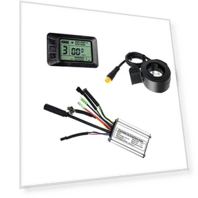 Electric Bike Brushless Controller and LCD Display with Throttle Kit — Motors, Tautoparts