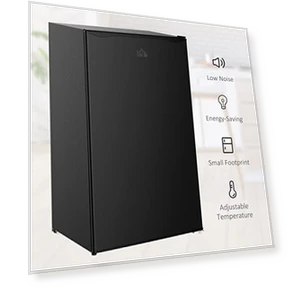 Mini Fridge with Freezer — Mini Fridges, HOMCOM