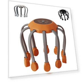 Octopus with 20 Tentacles, Head Massager — Back Relief Solutions, Nijuichi