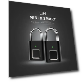 Rechargeable USB Smart Fingerprint Padlock — Luggage Locks, happybuySE