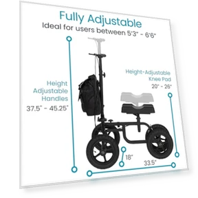All Terrain Knee Scooter Walker — Leg Lifters, Vive Health