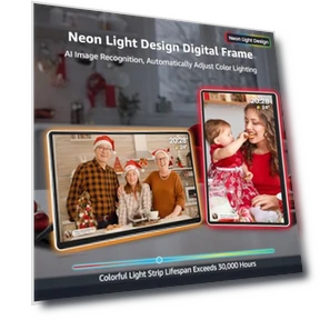 Neon Light Digital Picture Frame — Digital Frames, Apolosign