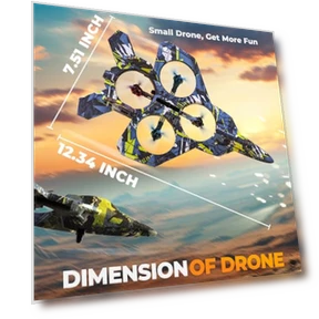 RC Fighter Airplane Mini Drone — RC Helicopters, BEZGAR